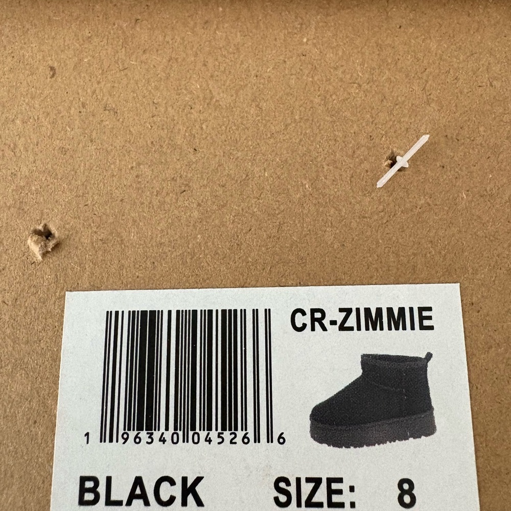 🖤 CloudAIR Black Platform Ankle Boots | Cozy Faux Suede Lined Booties - Picture 10 of 11